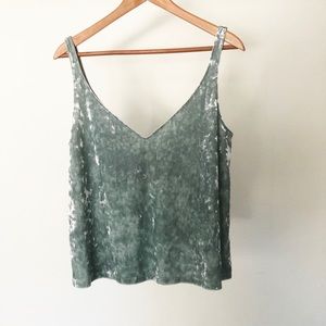 H&M velvet tank Size Medium
